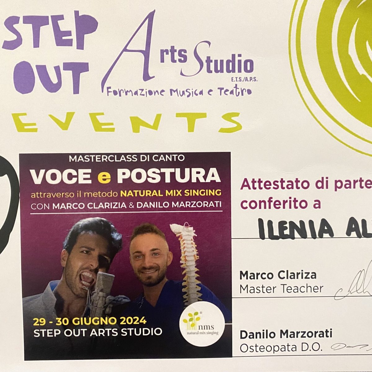 “Voce e Postura”